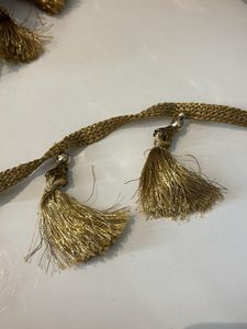 Golden Tassels Hanging  5 Meter Lace
