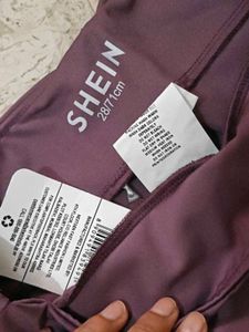 Purple Split Hem Pants