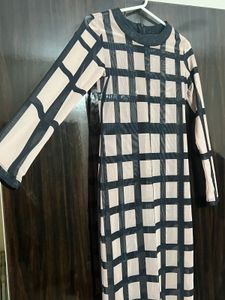 Knee Length Mesh Bandage Party Dress