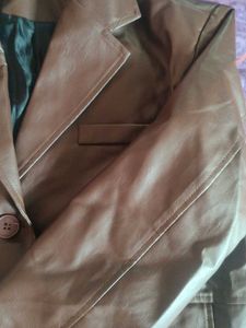 NewMe Faux Leather Blazer Jacket