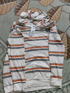 Striped Hoodie Sweatshirt