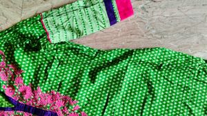 Green Embroidered Kurta