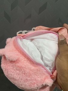 Cute Pink Plush Bag