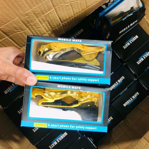 Jaguar Car Phone Holder (Golden) Pack Of 3