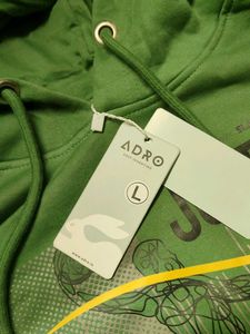 Green "Just Be Cool" Graphic Hoodie