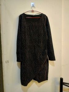 Sparkly Black Long Sleeve Dress