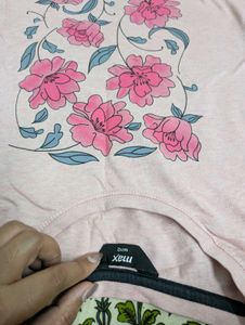 pink top - suitable for night wear