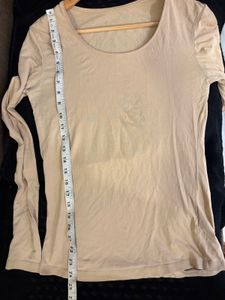 Cream Long Sleeve T-shirt