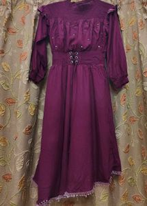 Elegant Purple Maxi Dress