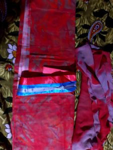 Embroidered Red Kurta Set