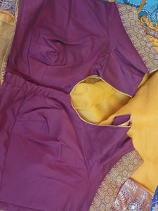 Beautiful Yellow Saree with Embellished Border