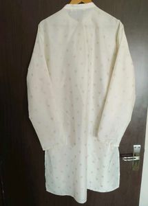 Men's Cream Pantaloons Kurta