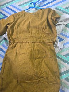 SVRAA Brand Mustard Yellow Kurta l