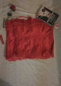 Red Lace Corset Top