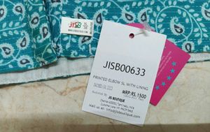 PRINTED COTTON BLOUSE WITH TAG