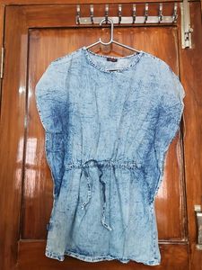 Denim Look Tunic Dress