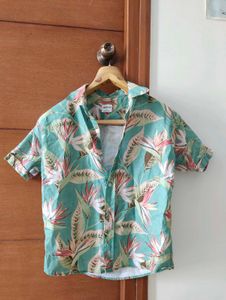 Floral Print Short Sleeve Shirt
