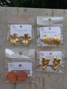Golden Flower Earrings