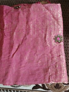Beautiful Pink Embellished Saree