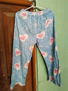 length 35,Cute Heart Print Pajama Pants