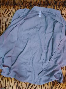 Women's Grey Formal Shirt
