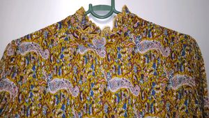 Vintage Paisley Print Maxi Dress