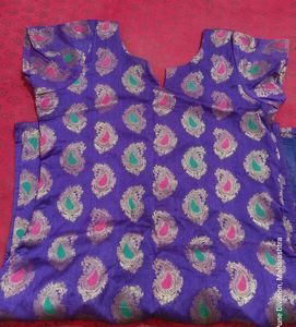 Purple Brocade kurtha