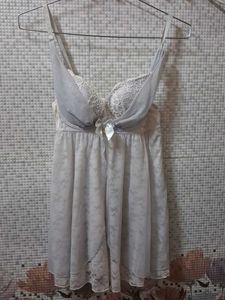 Elegant Lace Trim Nightgown