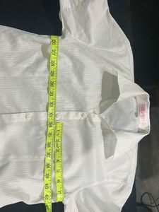 Classic White Striped Short Sleeve Shirt