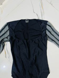 Stylish Black One-Piece top