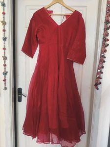 Bunaai Red Kota Doriya Suit Set