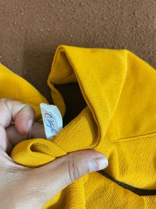 Mustard Colour Cami Top With Knot Tie At Back