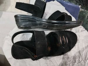 Black Sandals with Adjustable Straps