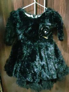Fuzzy Black Party Dress