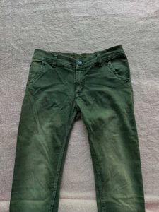Green Skinny Fit Jeans