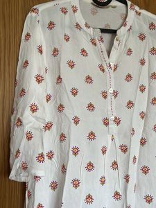 Boho Floral Print V-Neck Tunic Top