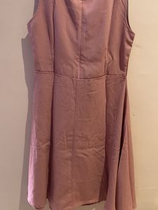 Mauve Fit &amp; Flare Dress