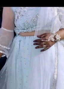 Elegant Sky Blue Lehenga Set