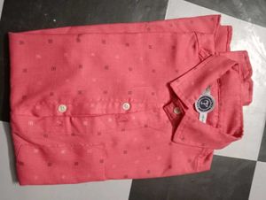 Men's Coral Printed Casual Shirt
