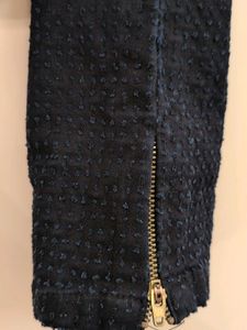 Sassy NavyBlue knit designer skinny Jeans- dotted