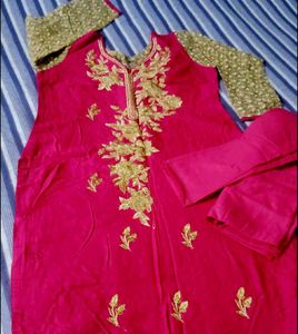 Beautiful Designer Kurta Churidar Without Dupatta