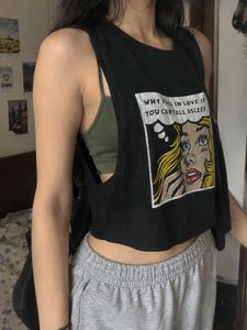 Black Sleeveless Crop Top