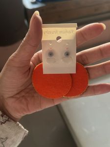 Orange Slice Beaded Earrings