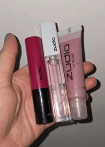 Zudio Lip Gloss & Lipstick - set of 3