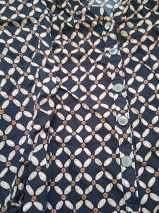 Chic Printed V-Neck Top