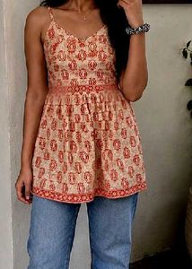Bohemian Print Tunic Top