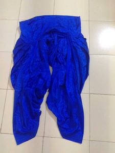 PATIALA SUIT Blue Floral Print and white p