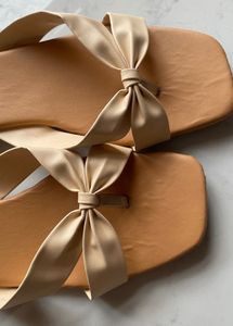 Cute Bow Flat Sandals