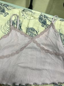 Lavender Lace Trim Camisole
