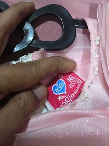 Beautiful Pink &amp; White Party Dress